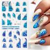 5D дизайн ногтей DIY маникюрный декор ползунки с рельефной гравировкой и тиснением наклейки для ногтей наклейка для дизайна ногтей
