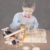 Kids Diy Wooden Assembly Gliding Airplane Material Kit For Science Experiment Model