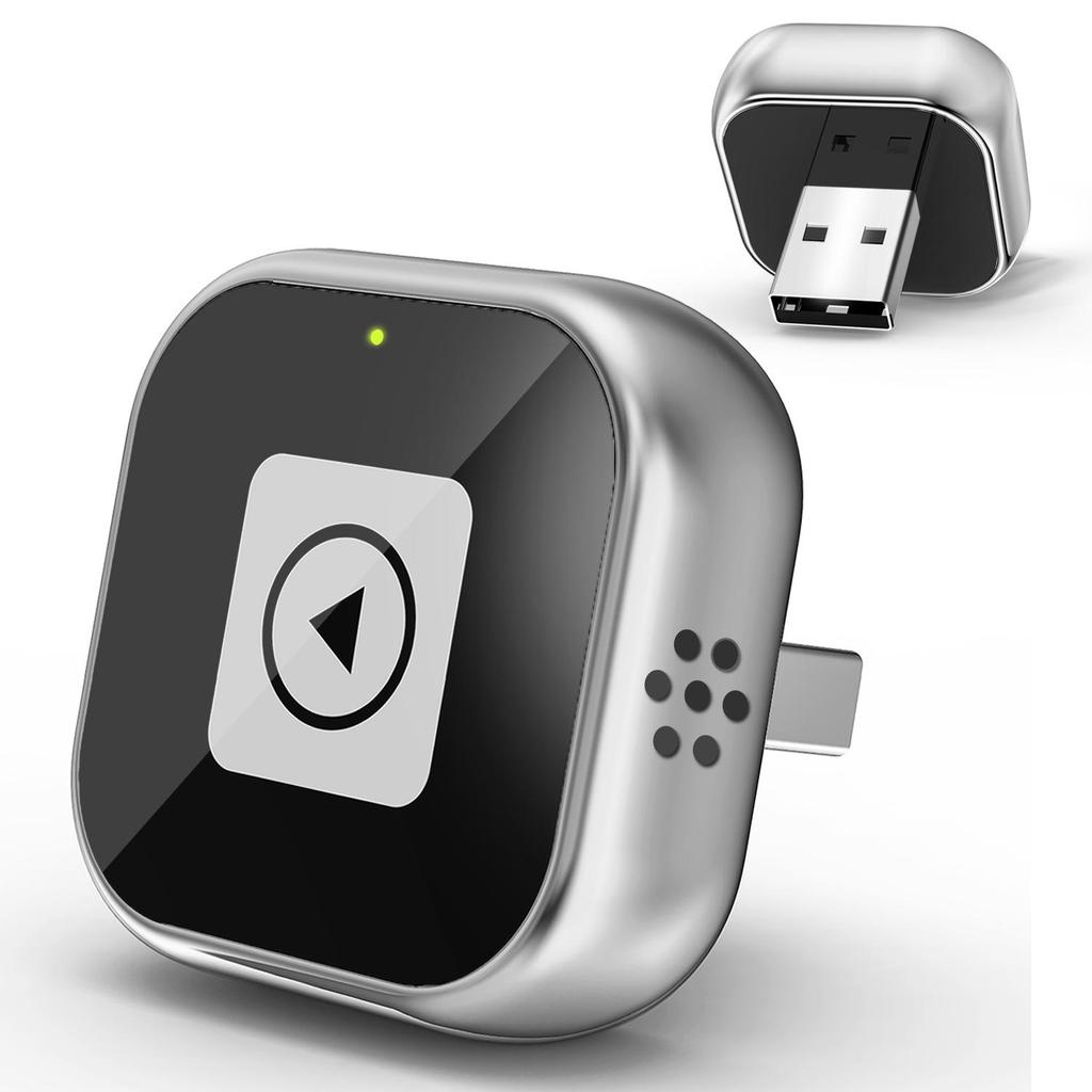 Трансграничный металлический 2-в-1 адаптер CarPlay и Android Auto с матовой отделкой