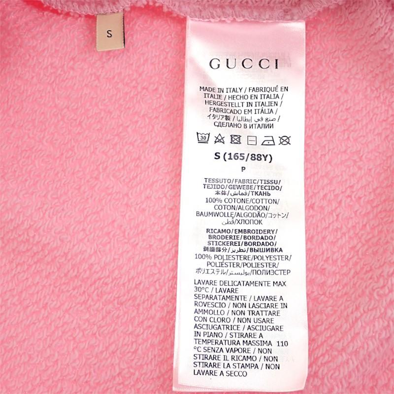 GUCCI  721361 S sweat pink cotton mens