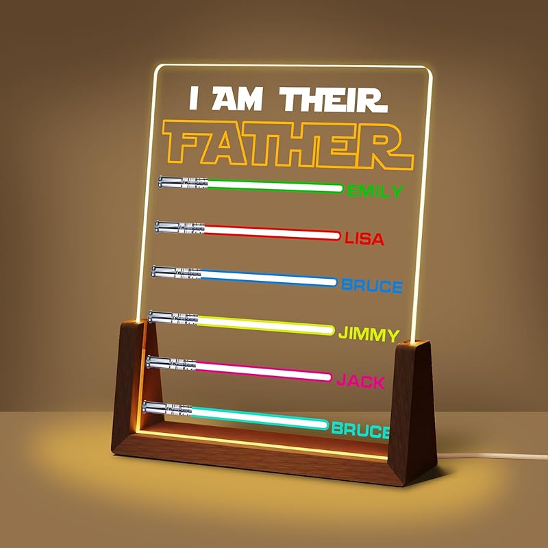 Персонализированные уникальные подарки на День матери для мамы и жены, подарки для мамы от дочери, сына и мужа, фоторамка из акрила с ночником и именем на фото,