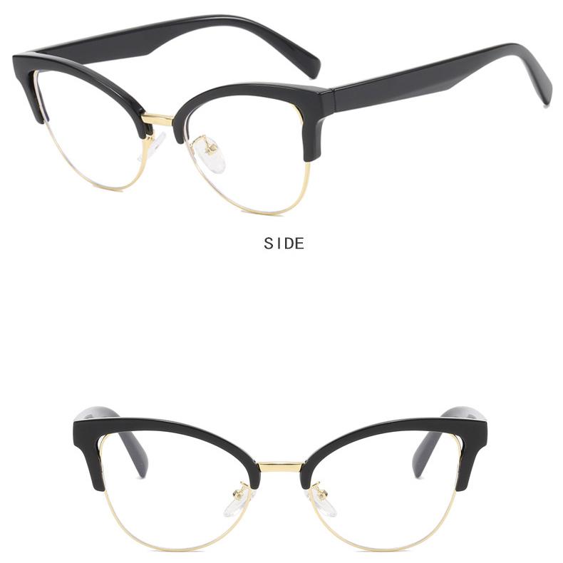 Женские очки с защитой от синего света, модные индивидуальные очки в стиле ретро, ​​простые очки без оправы, мужские студенческие деловые очки для поездок на работу