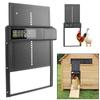 Retractable Door Safety Gate Small Pet Supplies Anti-Pinch Function Controlled Open Automatic Chicken Coop Door First Generation LCD Display