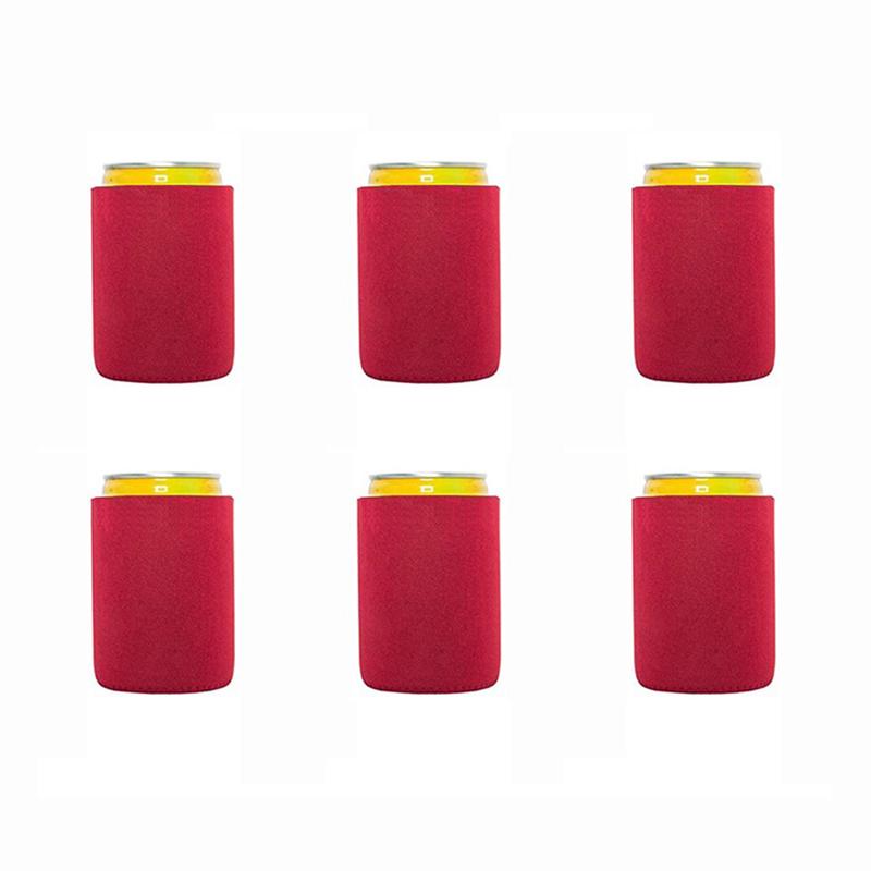 6 шт., охладитель для пивных банок/рукава, мягкий изолированный многоразовый держатель для бутылки содовой