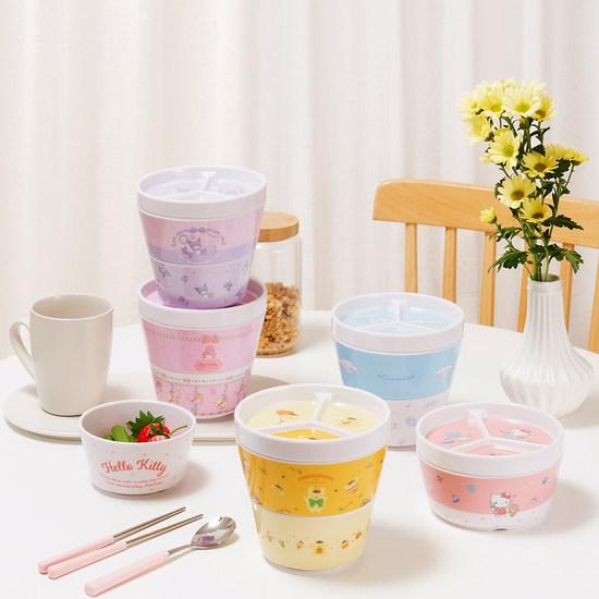 Dany's Sanrio Characters 3-Piece Dinnerware Set for 1 Person, a Popular Character In Korea