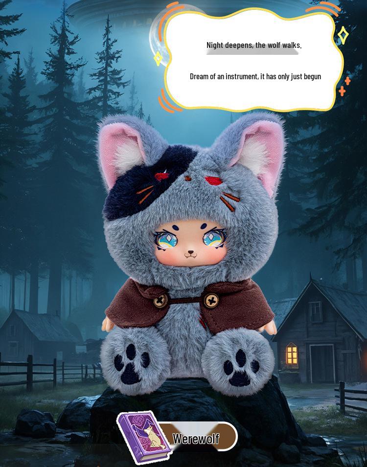 Милая виниловая кукла-подвеска из серии «Оборотень» - модный подарок для девочек