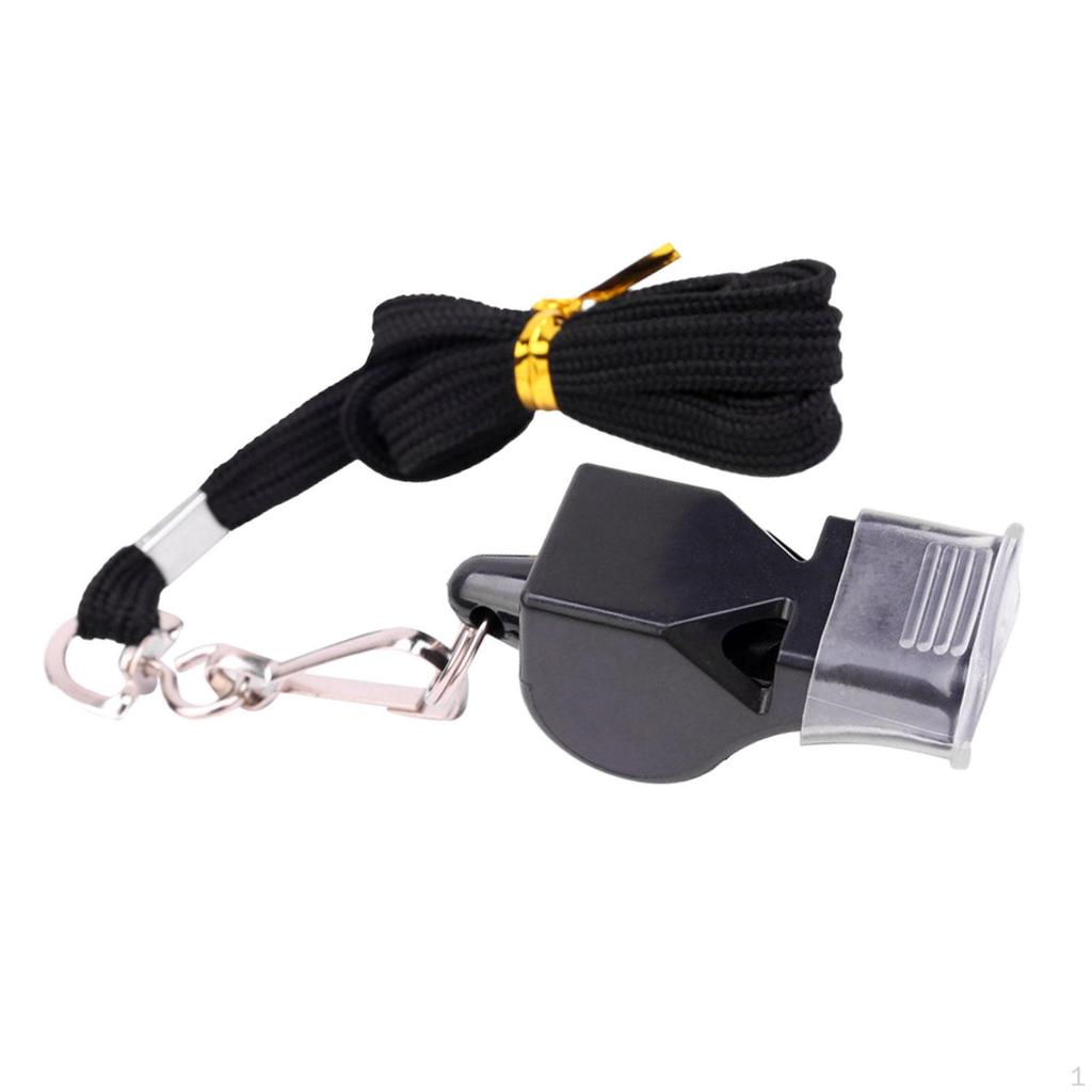 Referee Sports Whistle Loud Sound Professional with Lanyard for Coaches Football Match