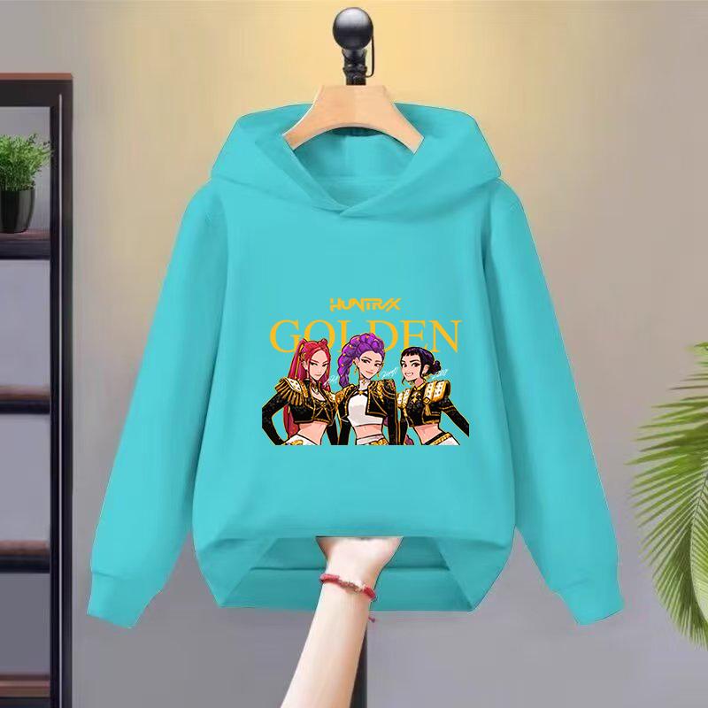 Худи Толстовки Девочки Стильная Толстовка с Мультяшным Принтом Повседневная Удобная Худи Свободного Кроя