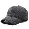 Hat Men In Winter The Elderly Thermal Plaid Baseball Cap Old Man Grandpa Day Ear Protector Old Man Cotton Hat