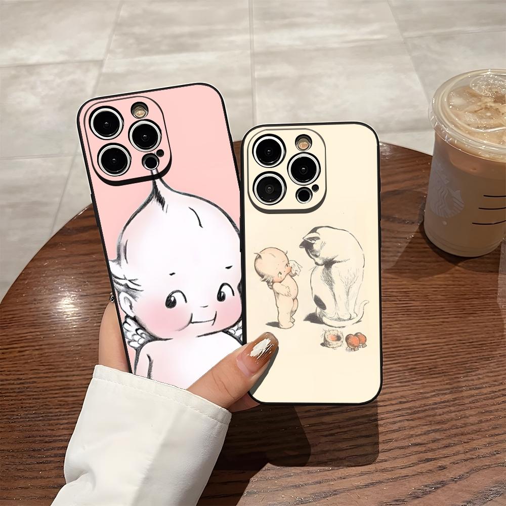 Милый ангел Kewpie Чехол для телефона Для 17 Pro Max Iphone 14 16 Pro Max 12 15 Plus 13 Pro 11 Xr X Xs Задняя крышка