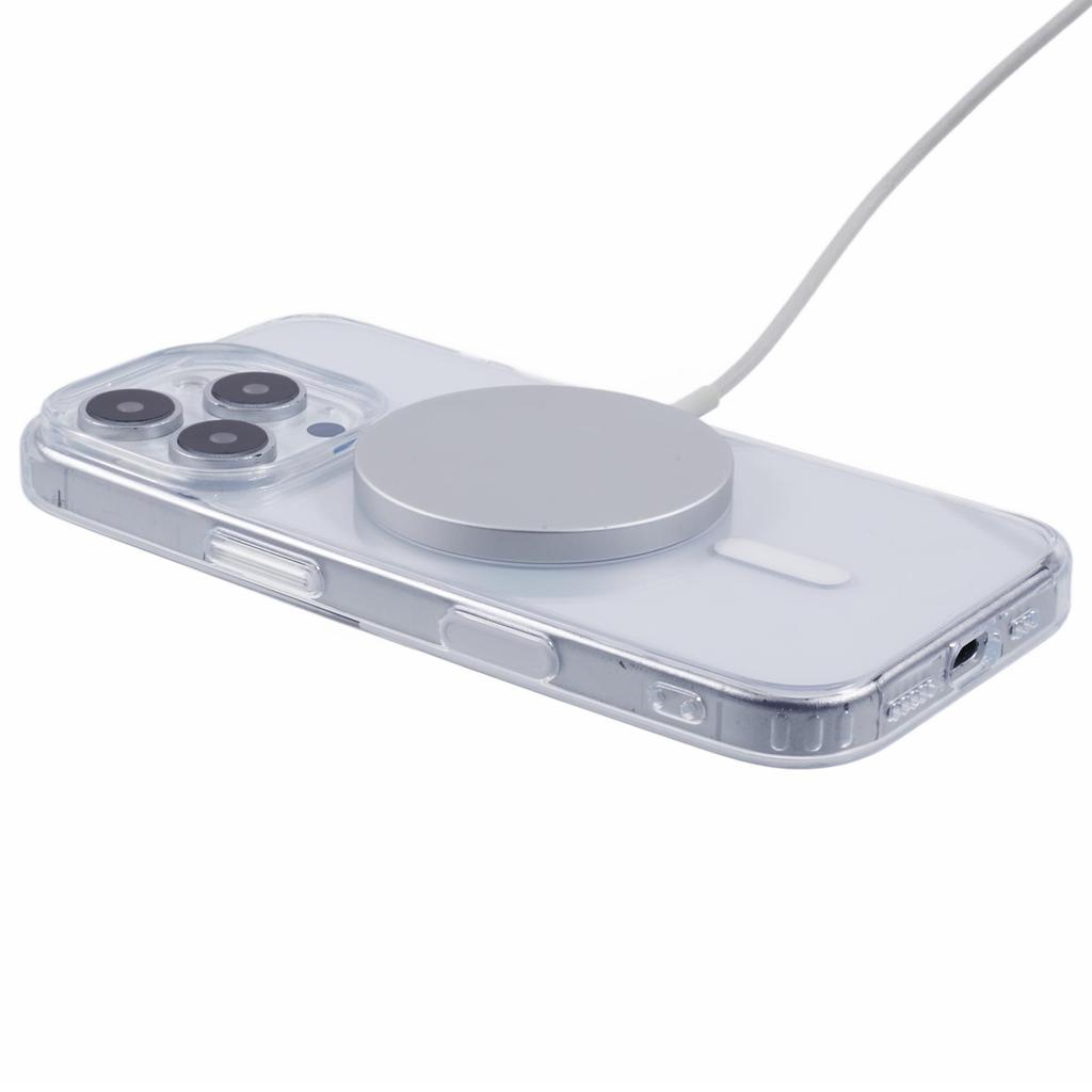 For iPhone 16 Pro Clear Case Compatible with MagSafe TPU+PC Back Cover