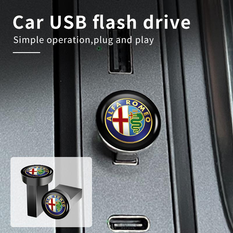 2026 Горячая наклейка Авто Музыкальный U-диск USB Флеш-накопитель Карта памяти Для Alfa Romeo 159 Giulietta 147 Mito Giulia 156 166 Ste