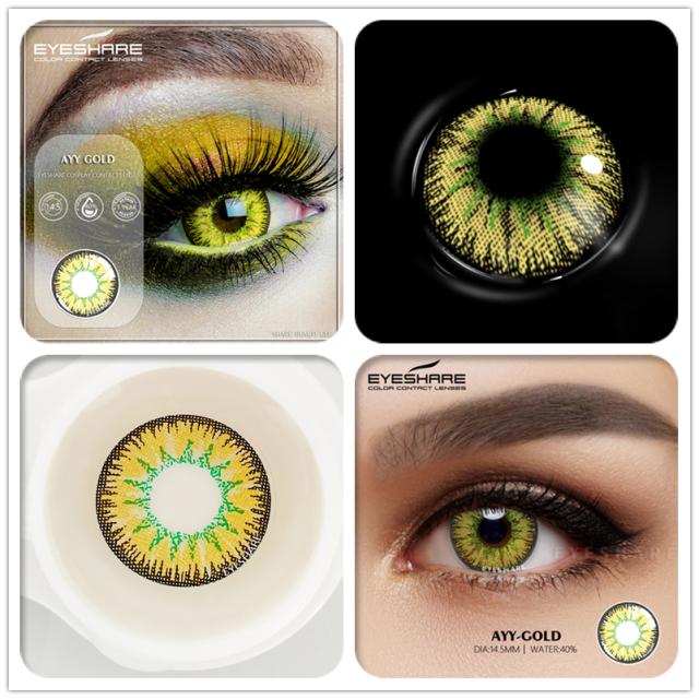 Eyeshare Цветные контактные линзы для косплея для глаз Ayy Series Контактный макияж Sharingan Beauty Красные контактные линзы Косметические цветные линзы для глаз