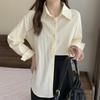 Модное пальто-рубашка во французском стиле с длинным рукавом для женщин