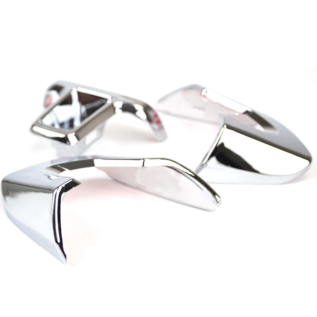 Хромированная накладка на руль для Volkswagen Golf MK6 Polo Eos Jetta Caddy Touran 2009 2010 2011 2021 2013 2014, аксессуары для салона автомобиля, 3 шт.