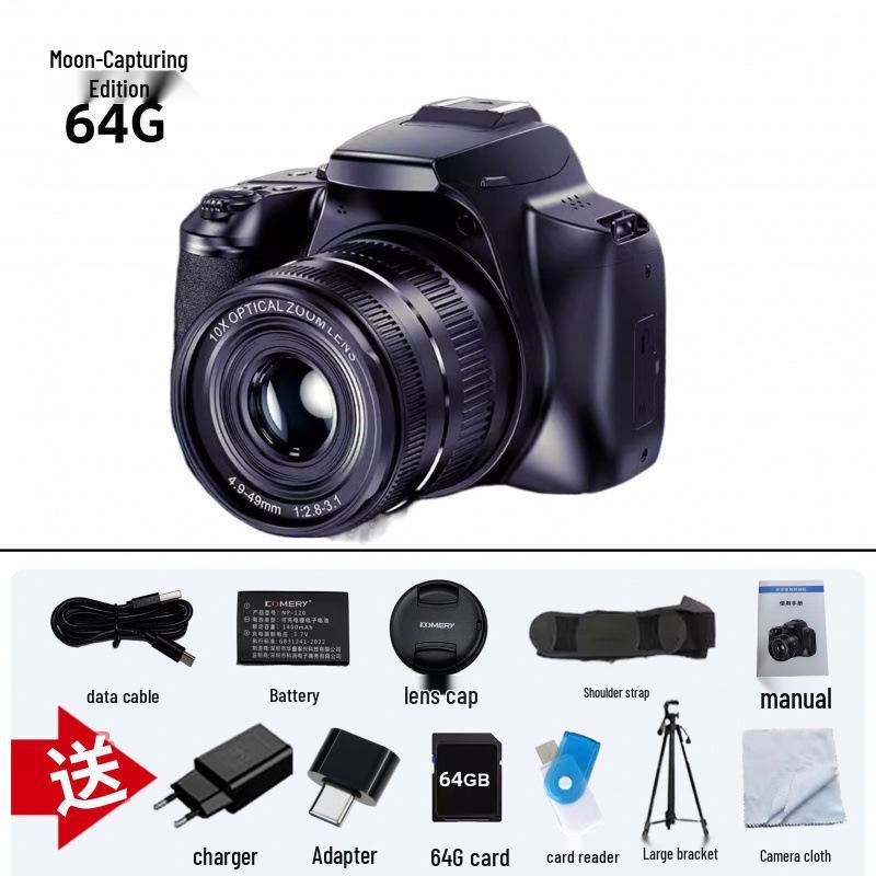 64MP Digital HD Mirrorless DSLR for Professional Video & Live Streaming