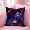 Classic Japanese Game MMonster Hunter Wilds Cushion Cover Pillow Case Soft Skin Friendly Fabric  Concealed Zipper