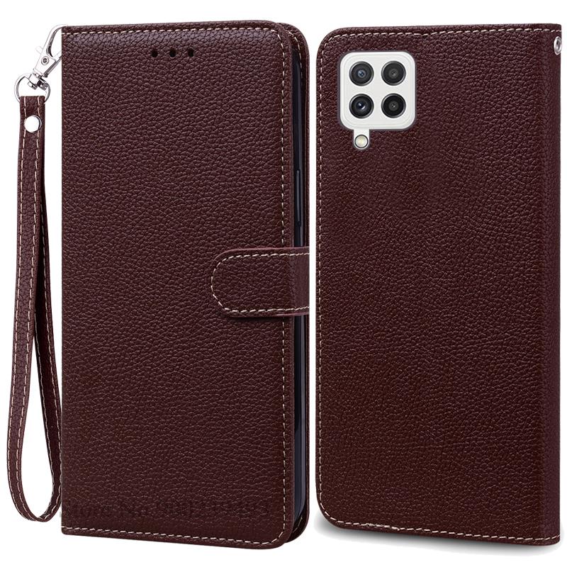 M32 4G Case For Samsung Galaxy M32 Case Leather Wallet Flip Case For Samsung M32 M 32 SM-M325F Case Soft Silicone Cover Fundas
