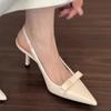 Fashion Spring and Autumn New Luxury Women's Sandals Summer Fashion Versatile Pointed High Heel Sandals Temperament Baotou Women's Shoes