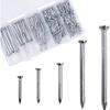 Набор гвоздей для фурнитуры, 350 шт., гвозди для подвешивания картин, железные гвозди для стен с коробкой для подвешивания картин, поделок
