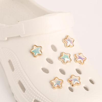 6 шт. Подвески для обуви Crocs: DIY Украшения из страз для женской обуви, Съемные пряжки