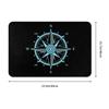 Anchor Bath Mat Nautical Compass Card Sailor Captain Door  Flannel Rug Entrance   Home Decor