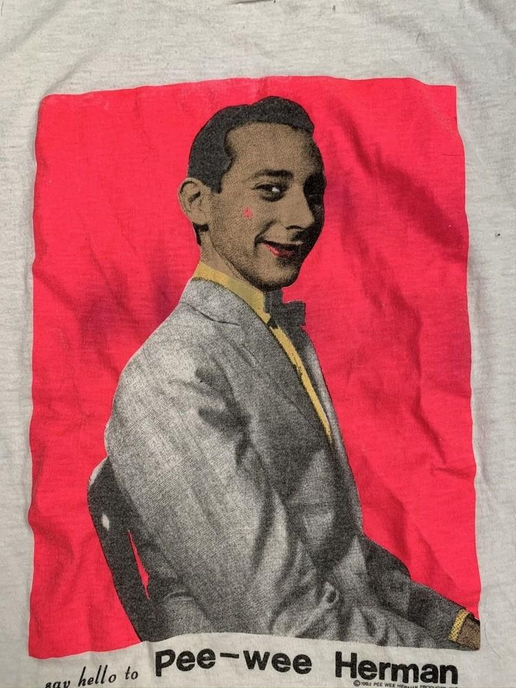 New Rare Say Hello To Pee Wee Herman White S-5XL Shirt AA701 Unisex T-Shirt