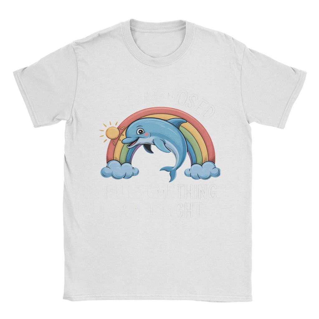 Unisexs Undiagnosed But Something Aint Rightfunny Joke Sayings T Shirts Pure Cotton Clothes Shortsleeve T Shirt O Neck Tshirt