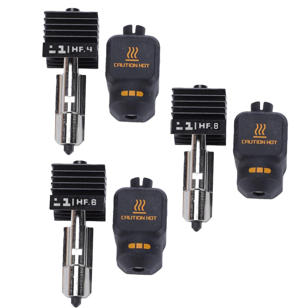 Запасной комплект хотенда для Bambu Lab H2D H2S H2C P2S 0.4 0.6 0.8MM Закаленная стальная насадка с силиконовым чехлом