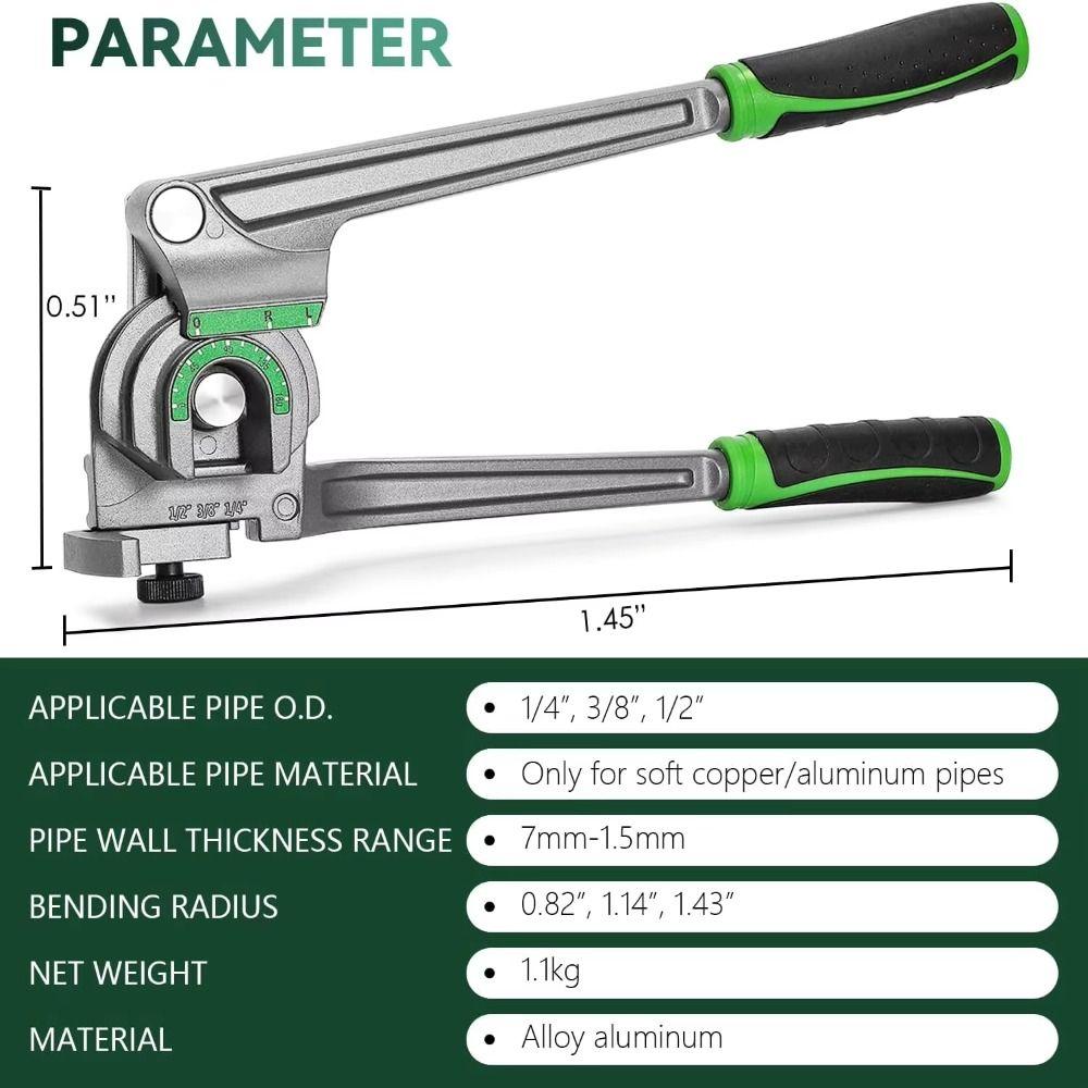180° Pipe Bender Lever Type Bending Machine Tubing Bender  Air Conditioning Repair