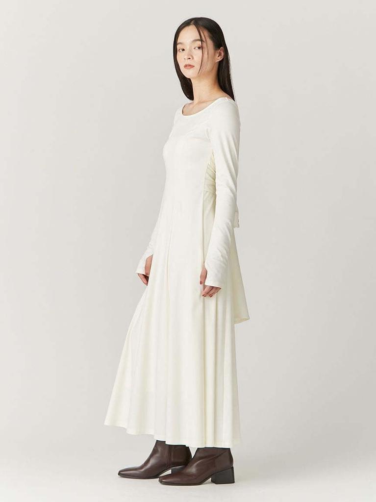 FRAY Back Ribbon Cut Dress FWCO251014 WHT I.D. Women's