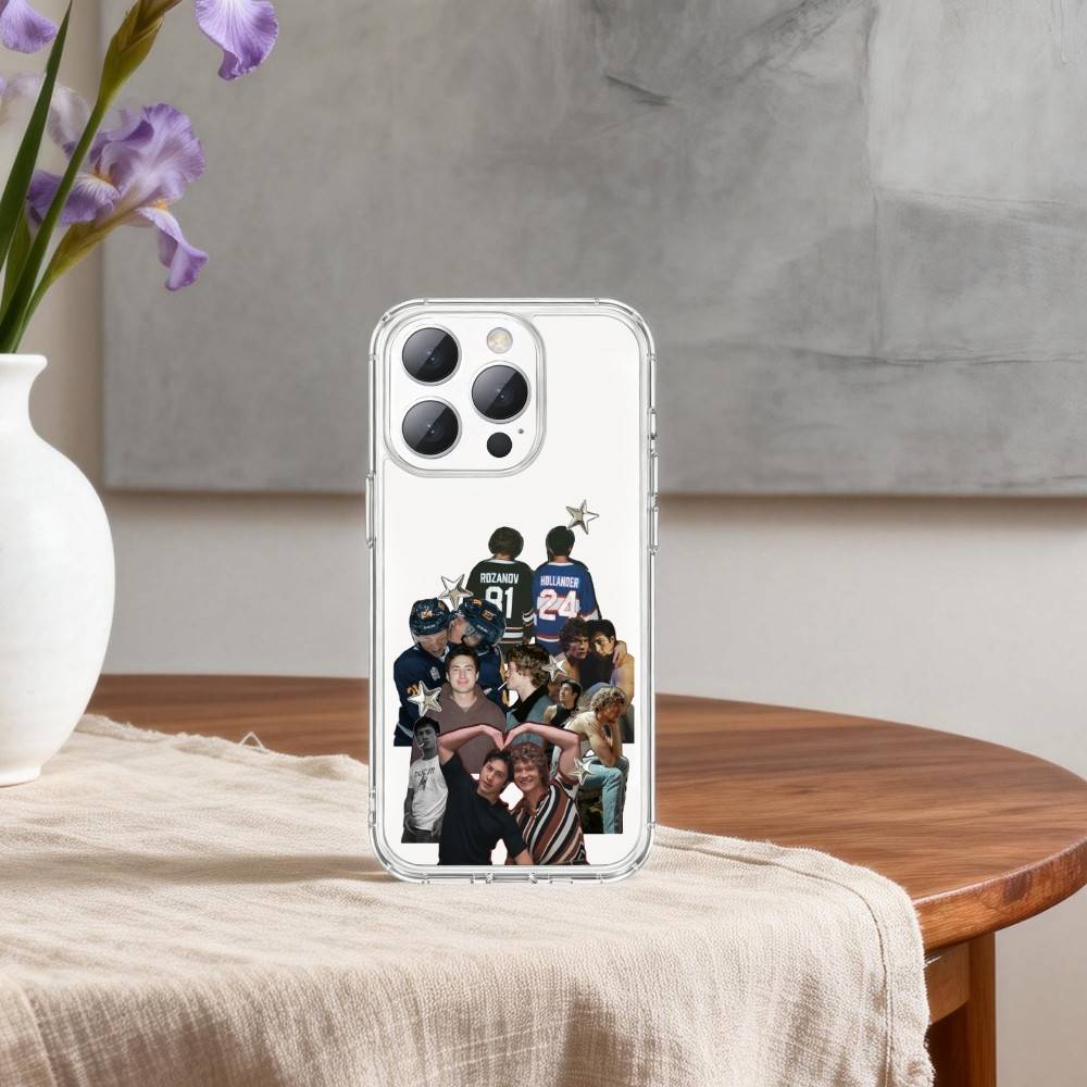 H-Нагретый Ледовый Хоккей R-Соперничество Чехол Для Телефона Для iPhone 17 16 15 14 13 12 11 Mini Pro Max Plus Прозрачный Чехол