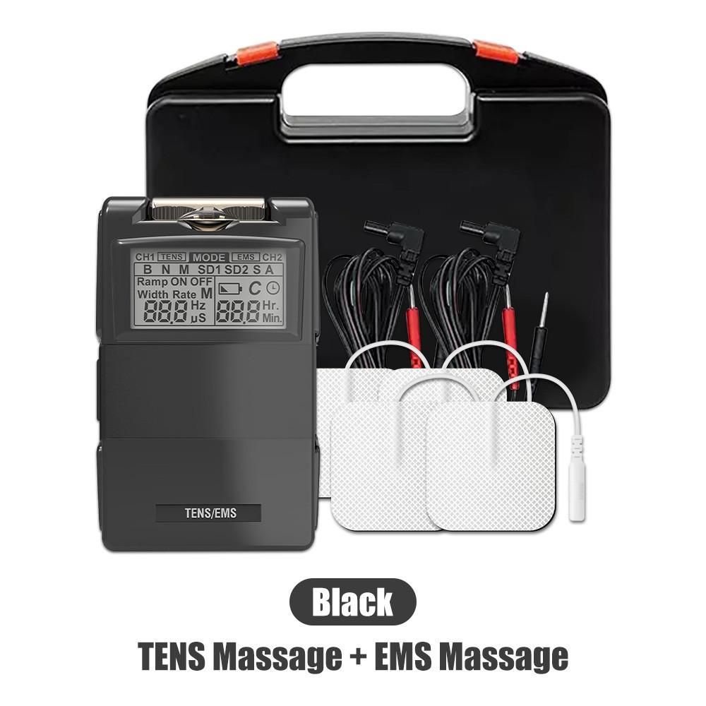 Бытовой меридианный массажер TENS/EMS для облегчения боли, стимулятор мышц, портативный двухканальный электронный физиотерапевтический прибор