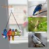 Stained Glass Window Hanging Suncatcher Vivid Color Easy To Hang Hand-Painted Bird Window Hangings