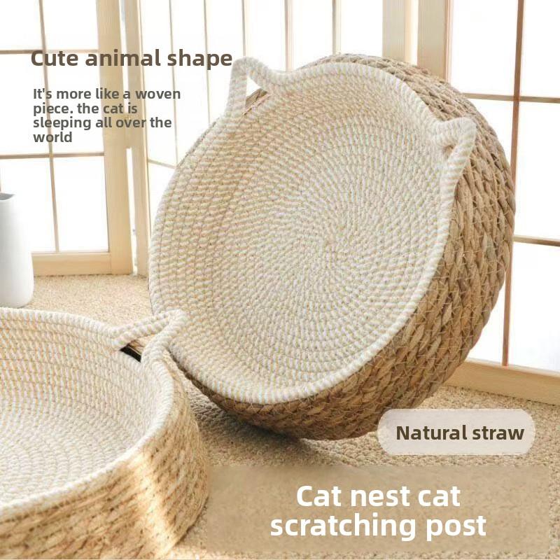 In Summer, Rattan Sisal Cat Scratching Board Cat Litter Is Wear-resistant and Cannot Drop Chips
