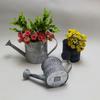 Retro Iron Plate Small Iron Bucket Literary Decoration Flower Arrangement Shooting with Iron Pot Printing Letters Iron Plate Water Bottle