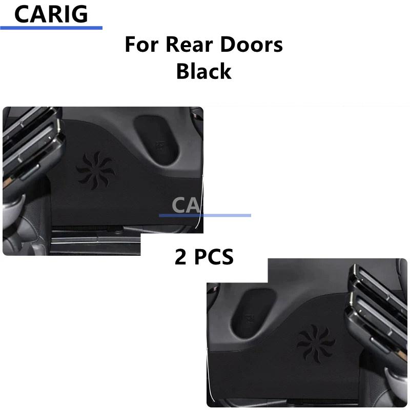 For LEXUS LM 23-26 Leather Door Anti-kick Sticker Modified Carbon Fiber Pattern Interior Film Accessories Modification