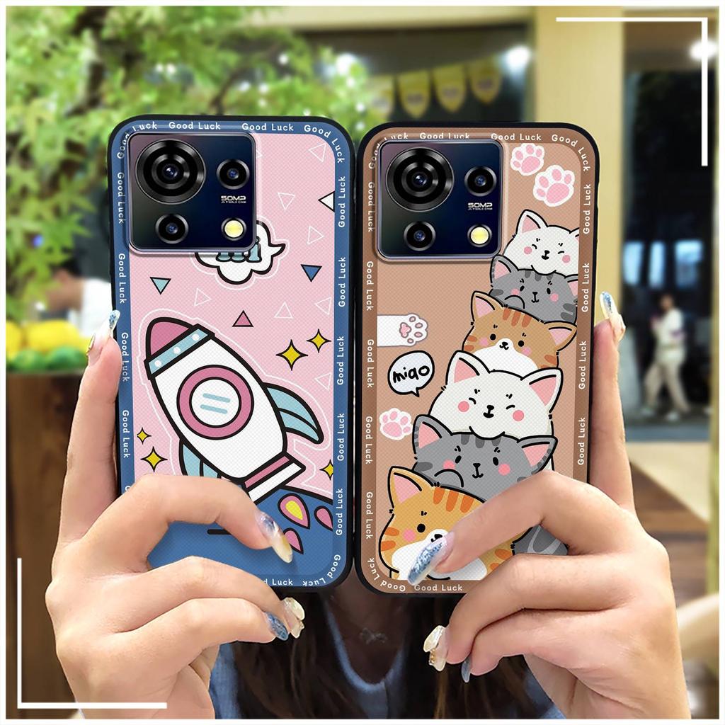 Водонепроницаемый Модный Дизайн Чехол для Телефона Для ZTE Blade V50 Vita Защитная Грязеотталкивающая Задняя Крышка Мультяшный Мягкий чехол ТПУ