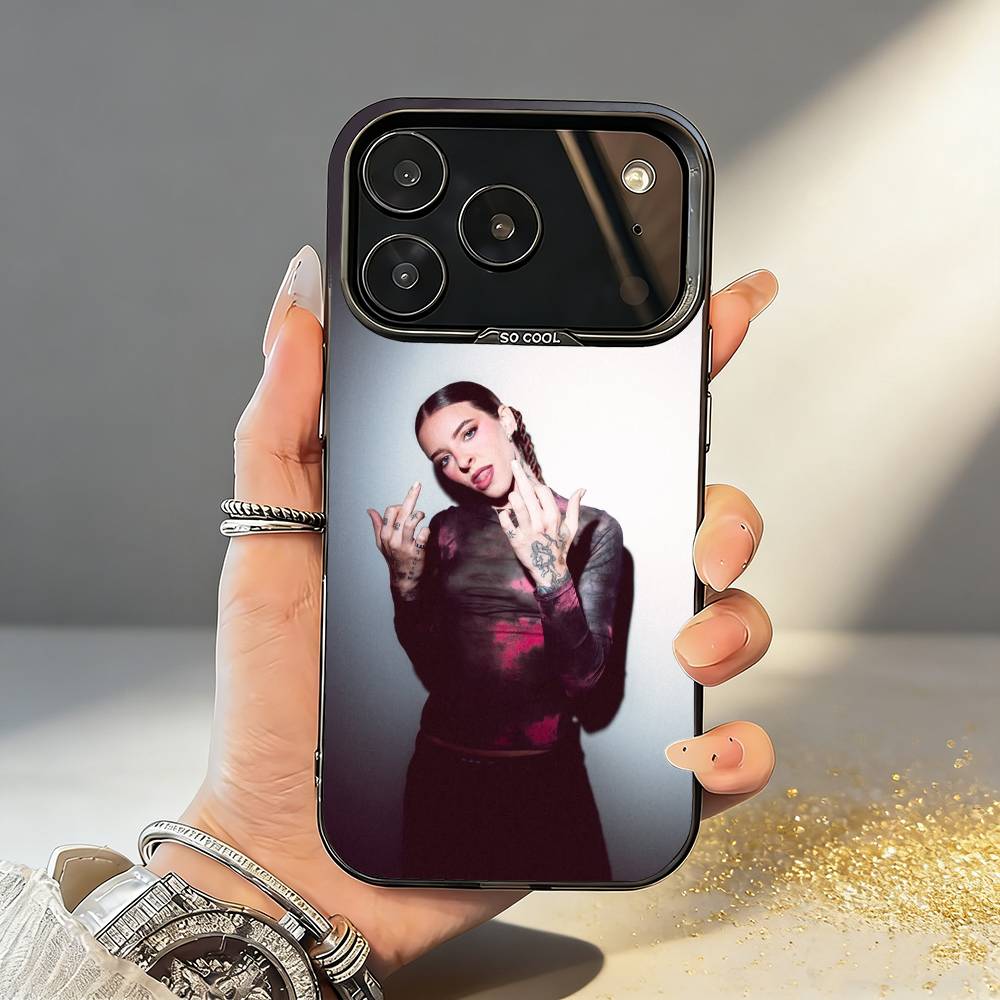Чехол для телефона C-Cool Young M-Miko Singer для iPhone17,16,15,14,13,12,11,Pro,MAX Белый Матовый Ударопрочный Чехол