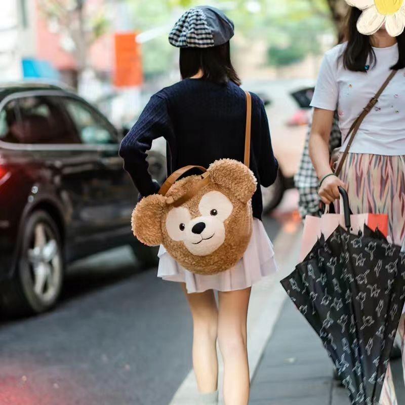 The Bear Duffy Plush Backpack Cartoon Bag Adjustable Shoulder Straps