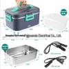 Dual-Use Portable Electric Heating Lunch Box for Car and Home - Water-Free Insulation, Plug-In Design.