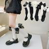 Girls' Socks High Socks Wear Fashion I Spring Lace Thin Summer Baby Children's Princess Socks Bow