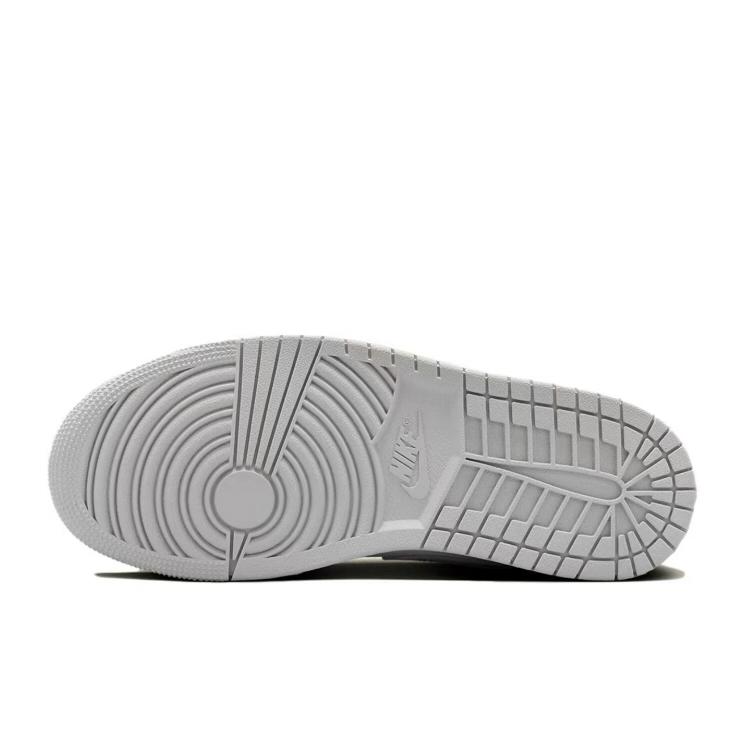 Jordan Air Jordan 1 Low top Vintage Basketball Shoes Women's Gray White DC0774-103(Team183-)
