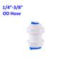 OD 1/4" 3/8" Hose Tube Connectors Reverse Osmosis Aquarium Fittings RO Water Elbow Straight Plastic Pipe Coupling Water Joints