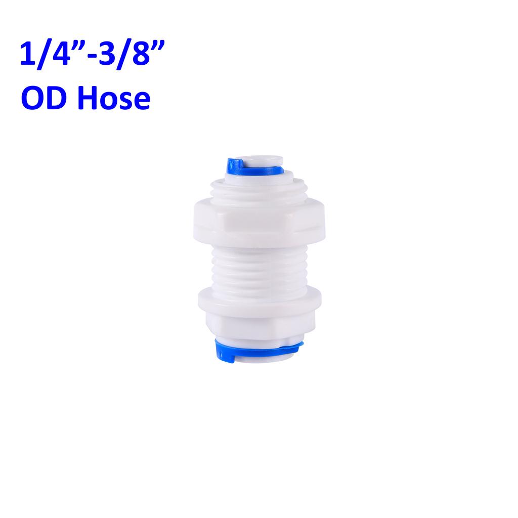 OD 1/4" 3/8" Hose Tube Connectors Reverse Osmosis Aquarium Fittings RO Water Elbow Straight Plastic Pipe Coupling Water Joints
