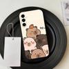 Anime Capybara P-Porpoise  Phone Case Black Silicone Soft For Samsung Galaxy A73,A72,A71,A70,A53,A52,A51