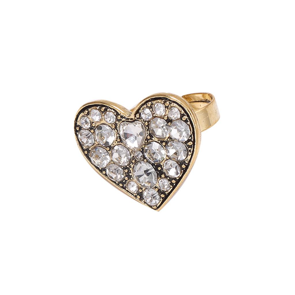 European and American niche simple fashion trend design sense alloy natural animals and plants live versatile women's ring