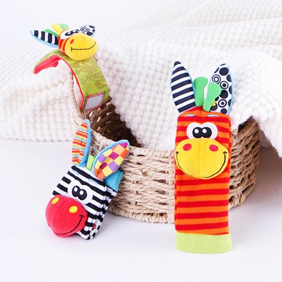 Детские погремушки, носки, игрушки на запястье, высококонтрастные детские игрушки, черно-белые детские игрушки, развивающие мозг, детские игрушки, подарки на вечеринку для новорожденных мальчиков и девочек