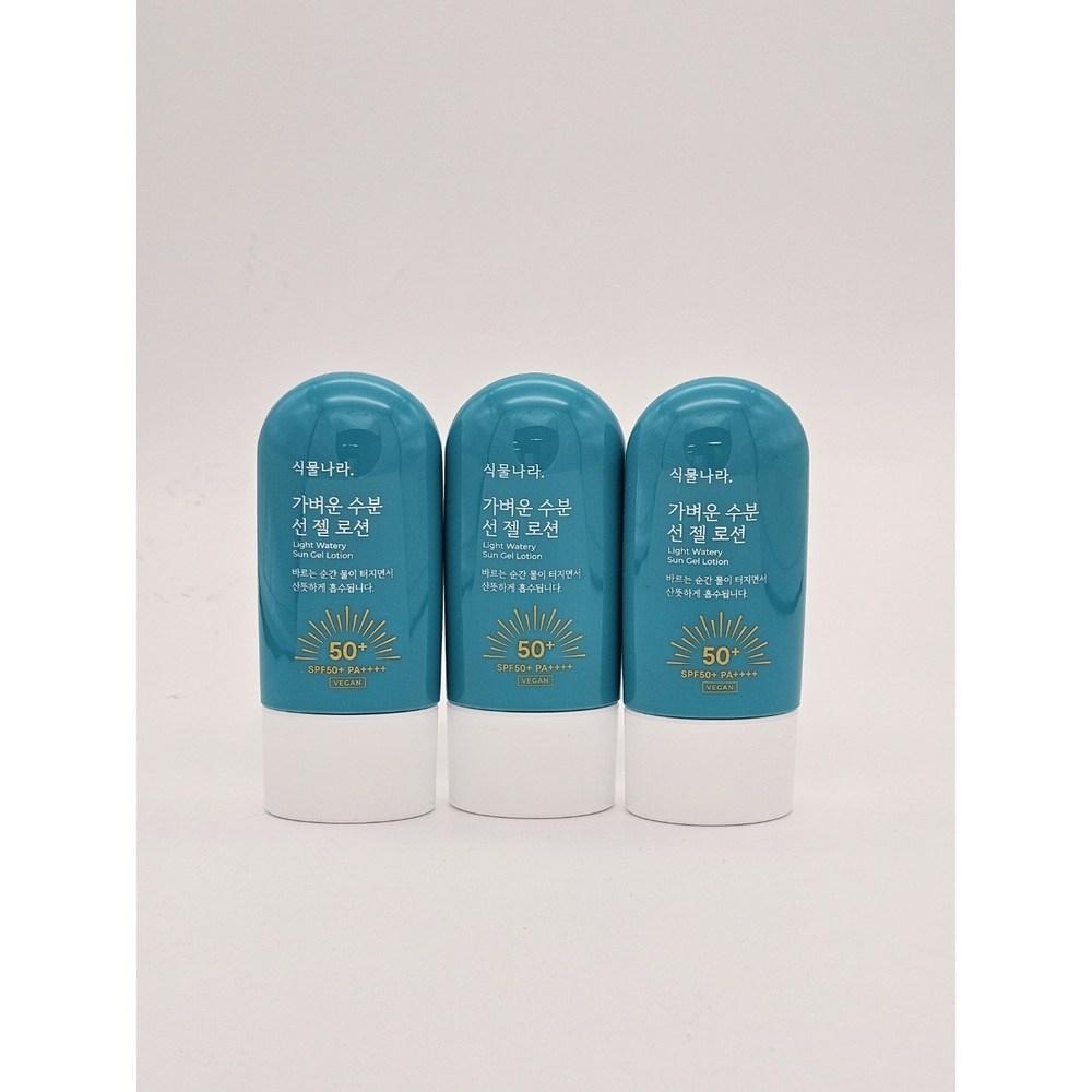 Plant Nara Oxygen Water Light Sun Gel Lotion 60ml 1+1, 3 Pcs.