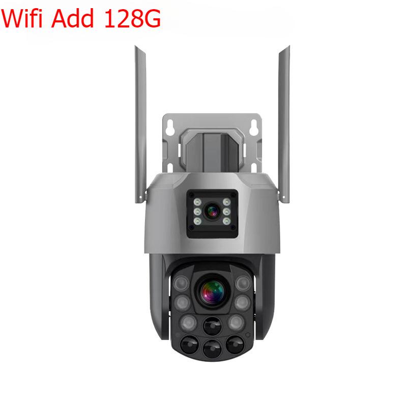 8-мегапиксельная 18-кратная оптическая зум-камера с двумя объективами 4G/Wifi IP-камера с полноцветным обнаружением человека, беспроводная PTZ-камера для домашней безопасности, монитор видеонаблюдения